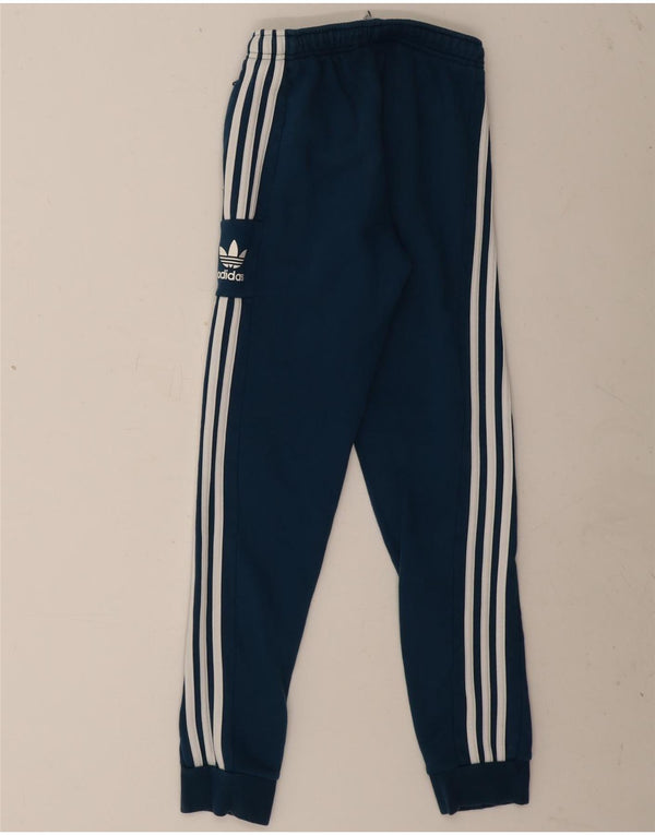 Pantaloni de trening Adidas pentru femei Joggeri UK 4 XS Bumbac albastru