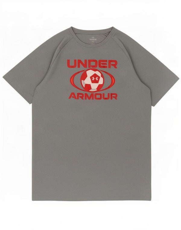 Tricou grafic Under Armour pentru băieți Top 13-14 ani XL poliester gri
