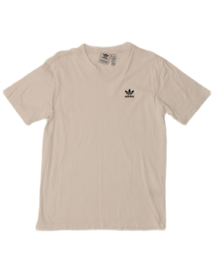 Tricou pentru bărbați Adidas Top mic, alb, bumbac