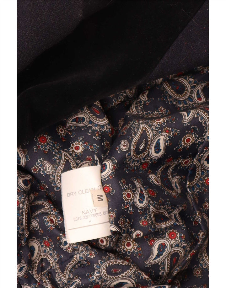 Pardesiu supradimensionat Vintage pentru femei UK 14 Medium Bleumarin