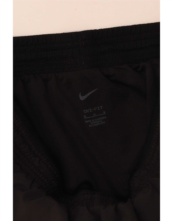 Pantaloni scurți sport Nike Dri Fit pentru femei UK 12 Poliester mediu negru
