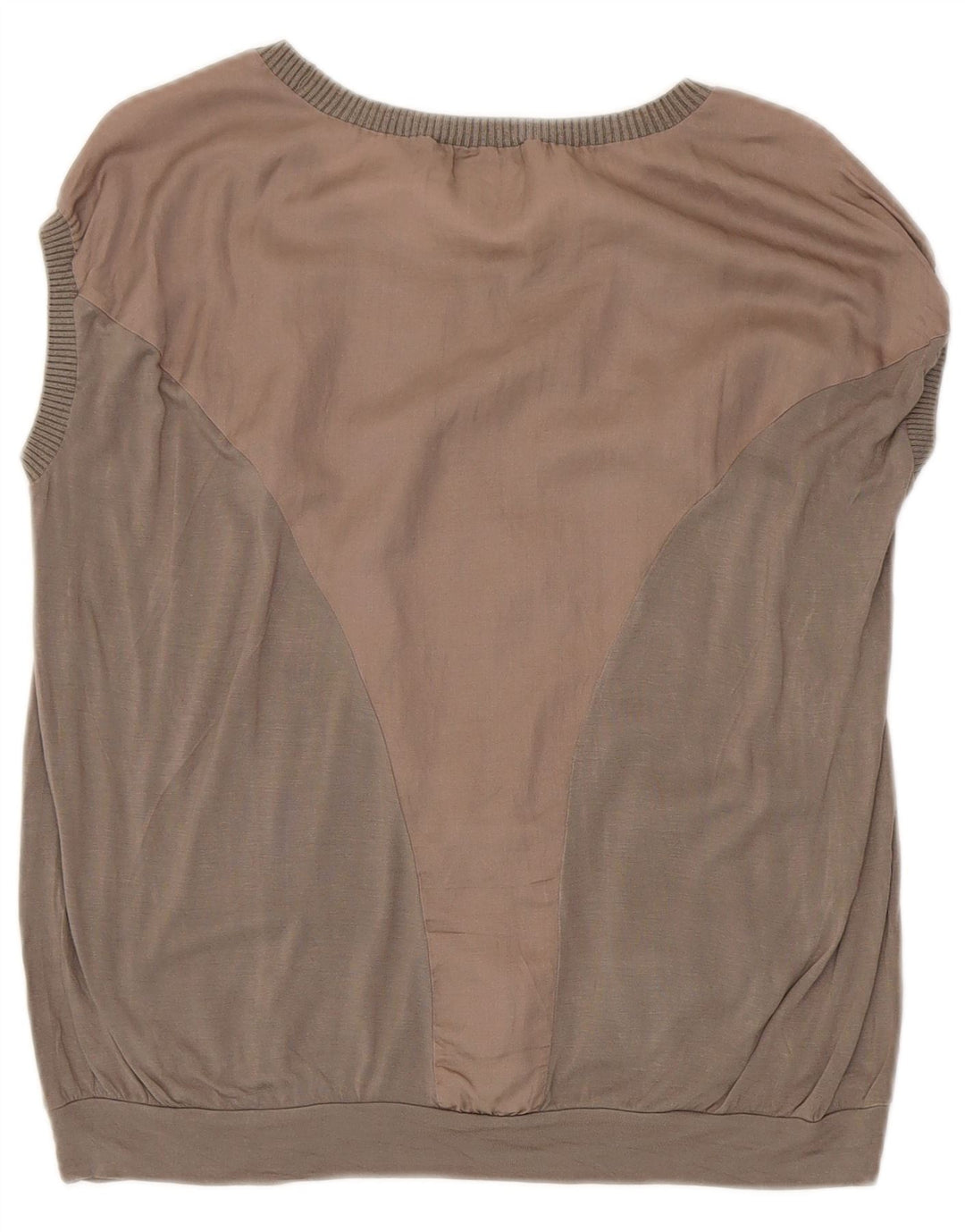 Trussardi Jeans Tricou pentru femei Top UK 10 Small Gri Colorblock