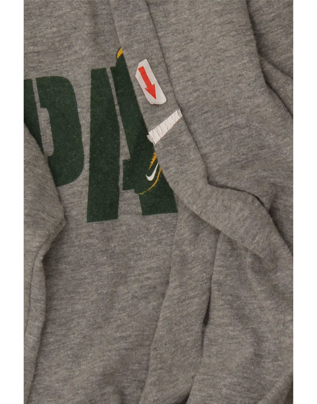 Nike pentru bărbați Packers Graphic Top cu mânecă lungă, bumbac, gri mic