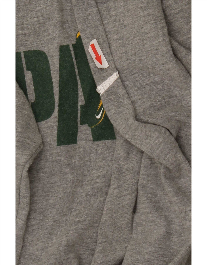 Nike pentru bărbați Packers Graphic Top cu mânecă lungă, bumbac, gri mic