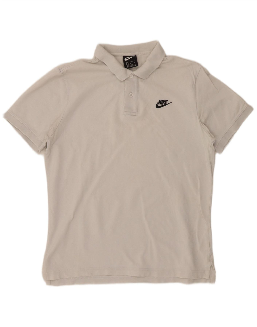 Tricou polo NIKE pentru bărbați, bumbac alb mediu