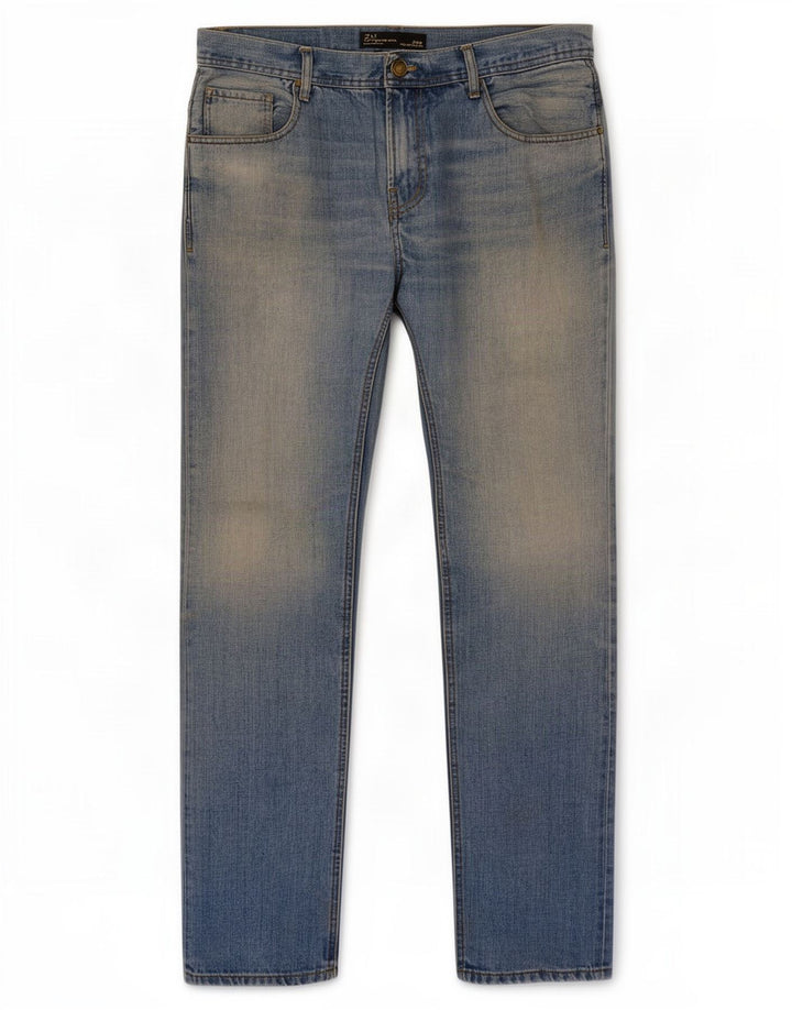 Blugi slim pentru bărbați Zara W34 L33 Albastru