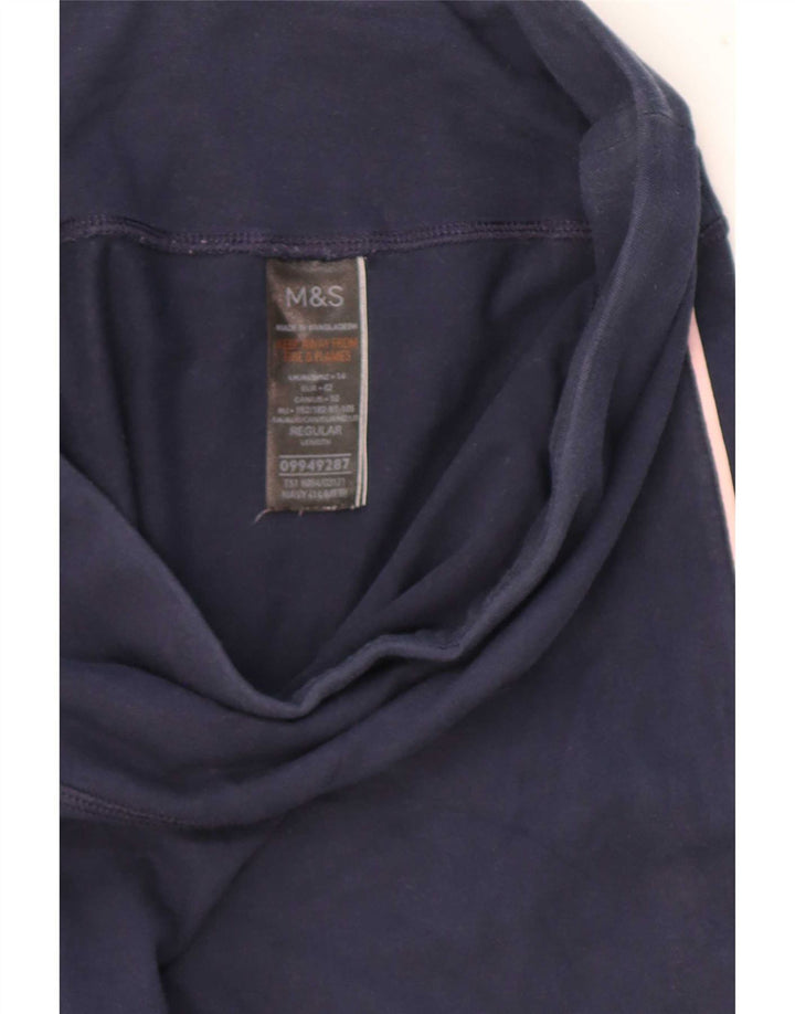 Leggings pentru femei Marks & Spencer UK 14 Medium bleumarin bumbac