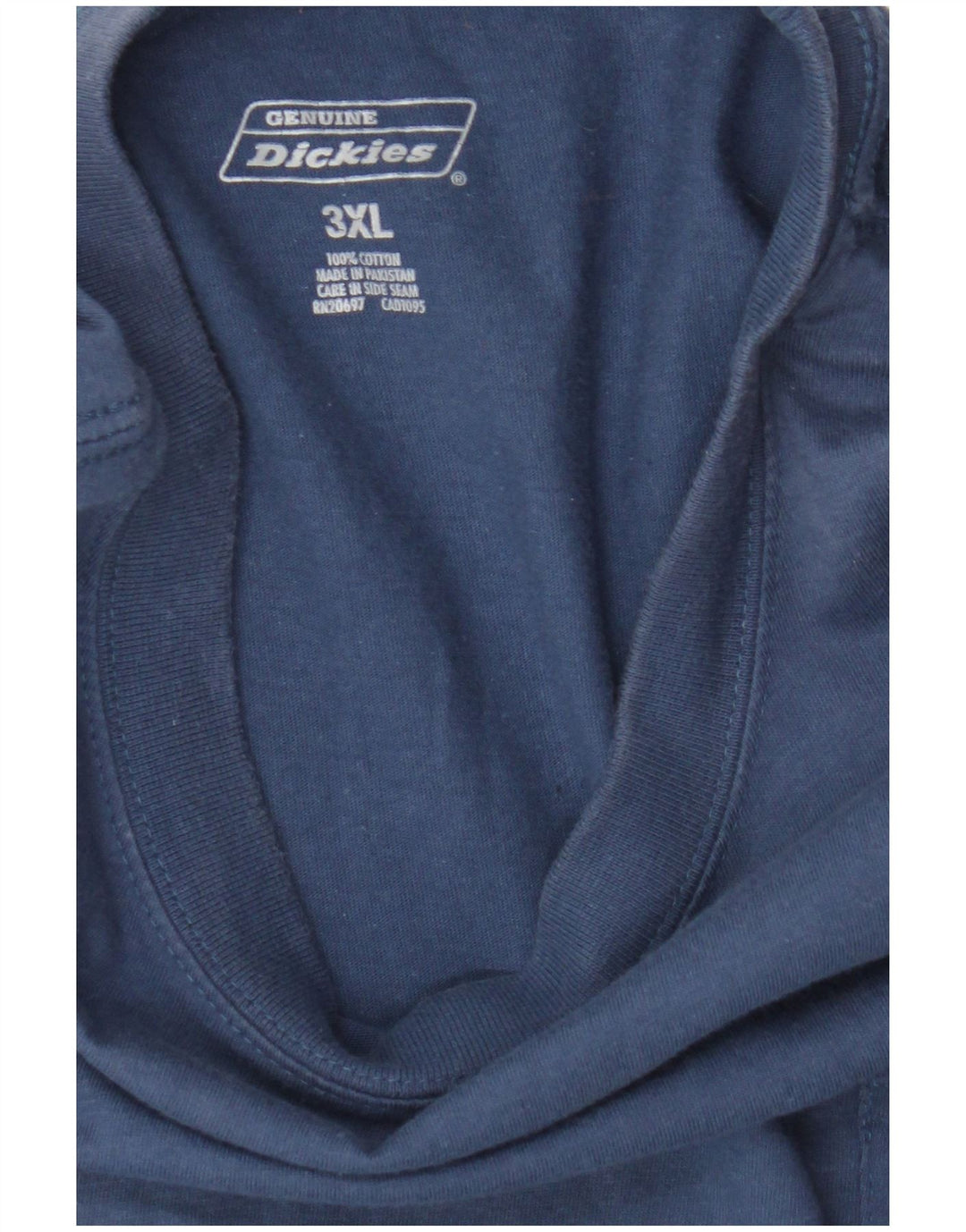 Tricou pentru bărbați Dickies Top 3XL Bumbac Albastru