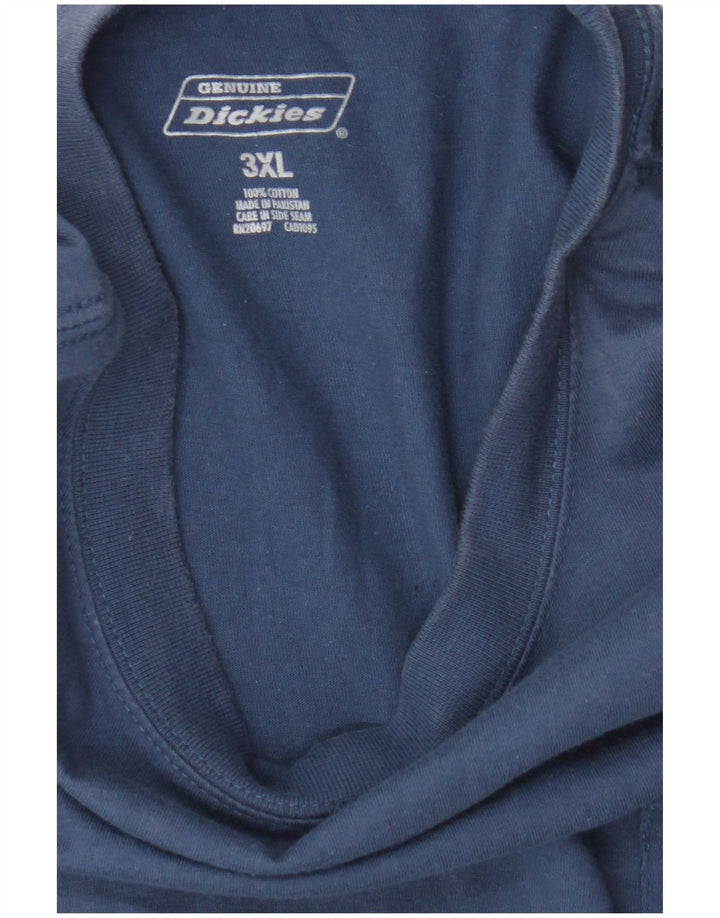 Tricou pentru bărbați Dickies Top 3XL Bumbac Albastru