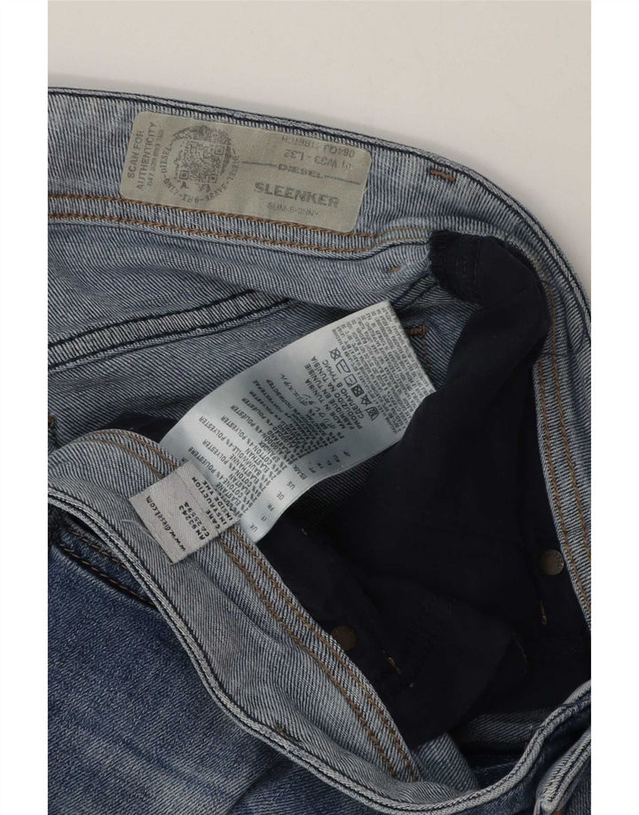 Pantaloni scurți Diesel Sleenker Denim W33 Medium Blue