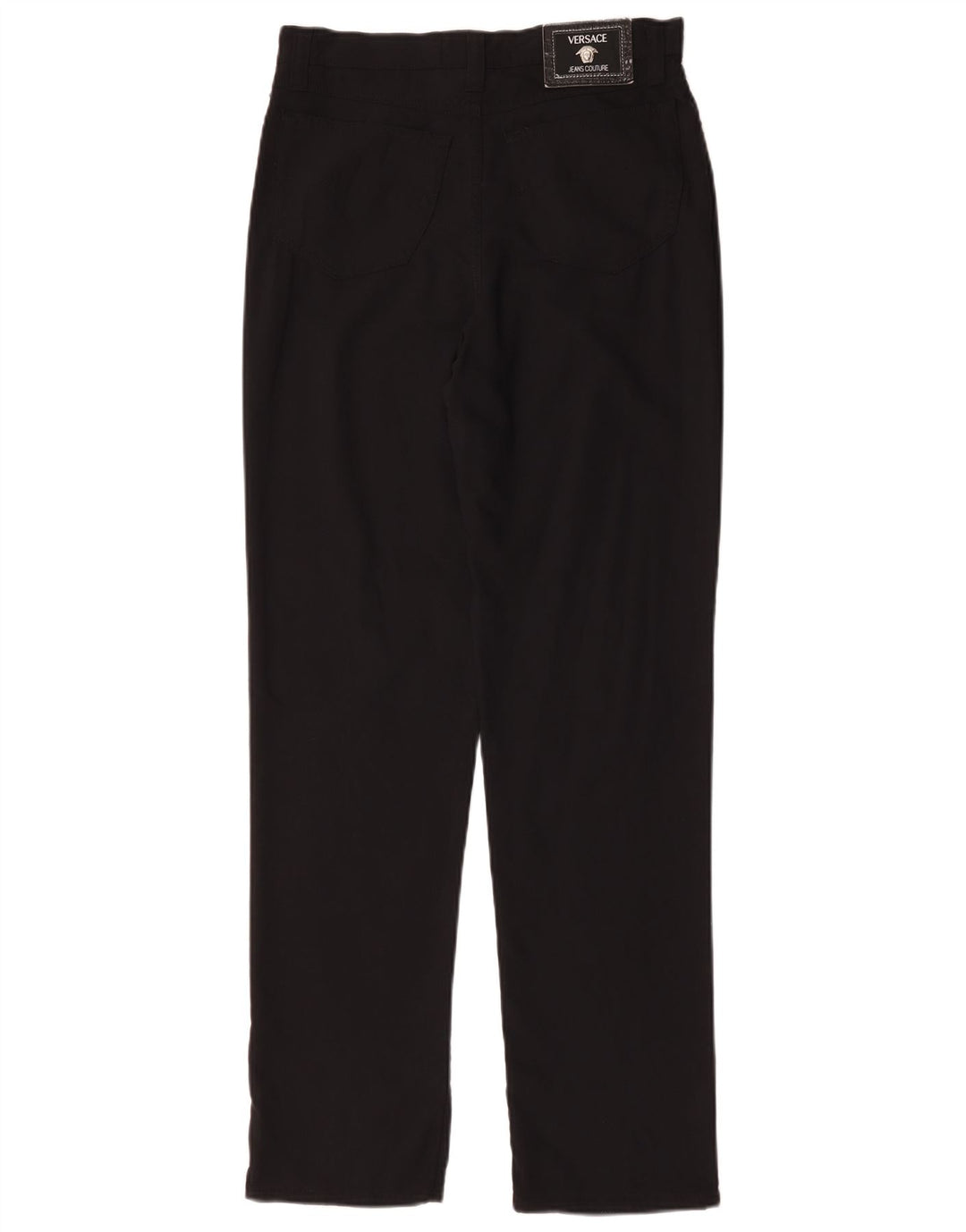 Pantaloni casual drepti pentru femei Versace L32 L31 Poliamidă neagră