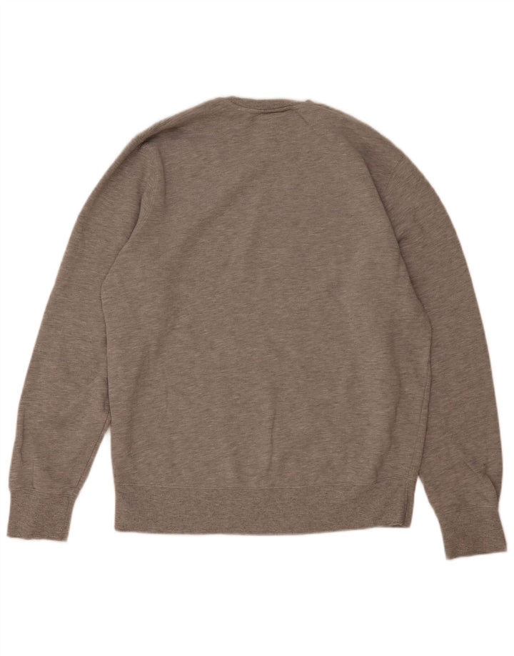 Hanorac pentru bărbați New Balance Jumper mare, gri bumbac cu pete