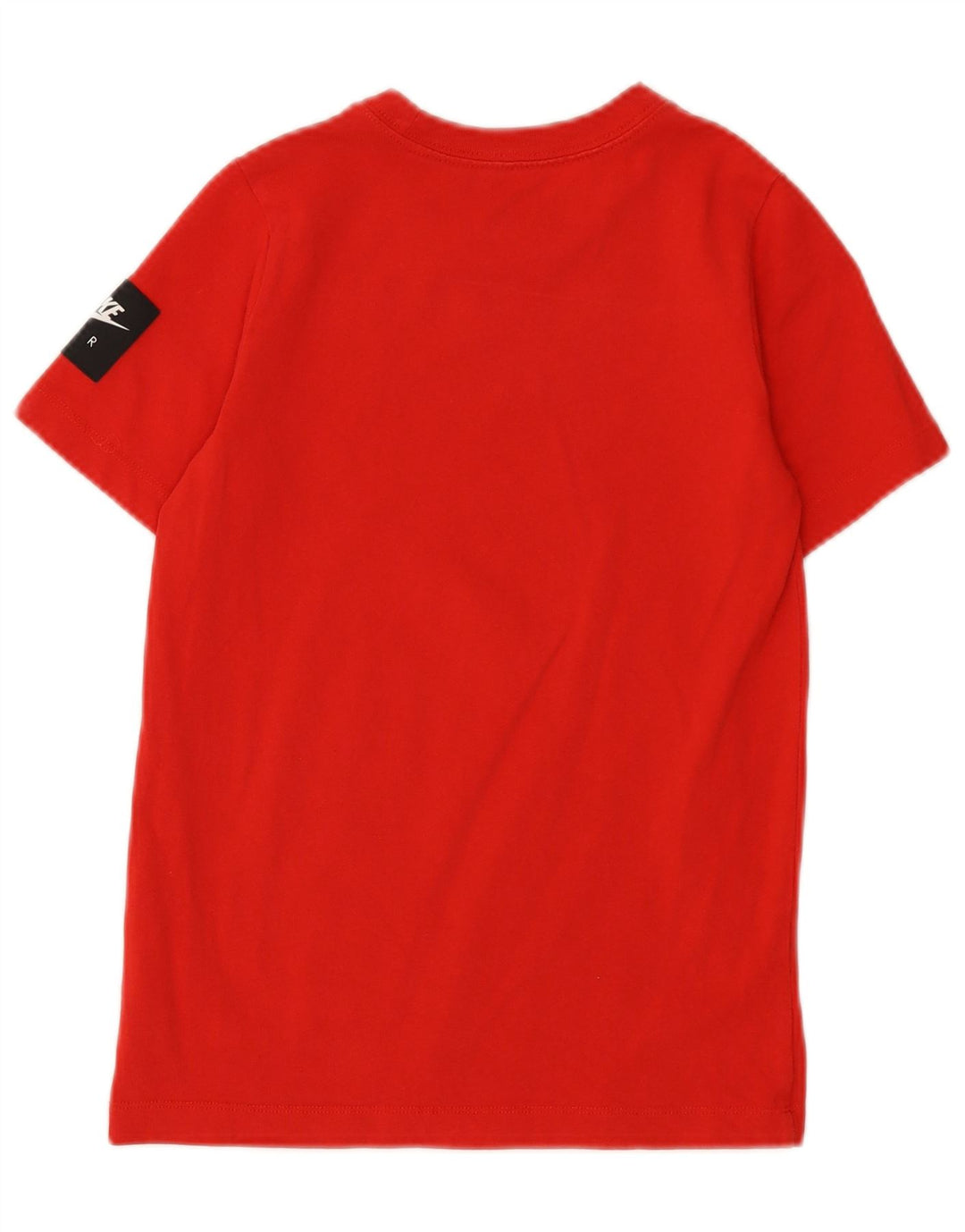 Tricou grafic pentru băieți NIKE Top 10-11 ani bumbac roșu mediu