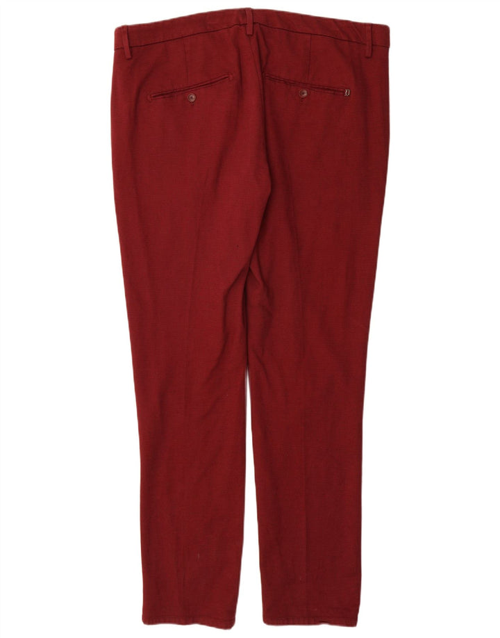 Dondup Pantaloni chino subțiri pentru bărbați L38 L32 bumbac maro