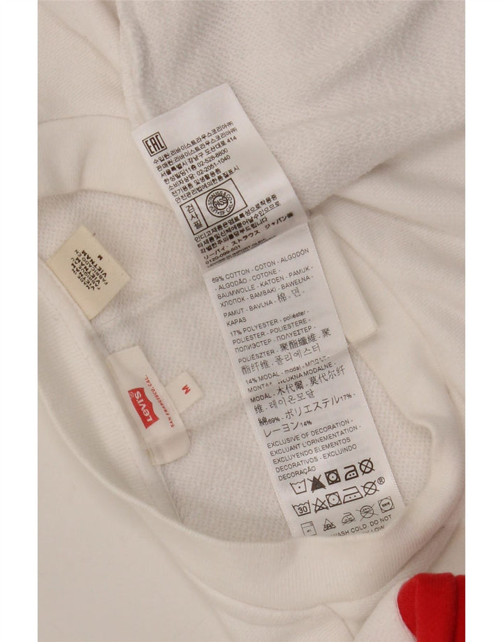 Pulover crop Levi's pentru femei UK 14 Medium White Colorblock