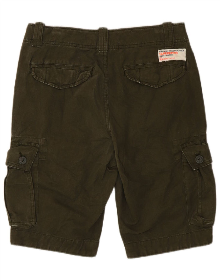 Pantaloni scurti cargo Superdry pentru bărbați, mici W29, bumbac kaki
