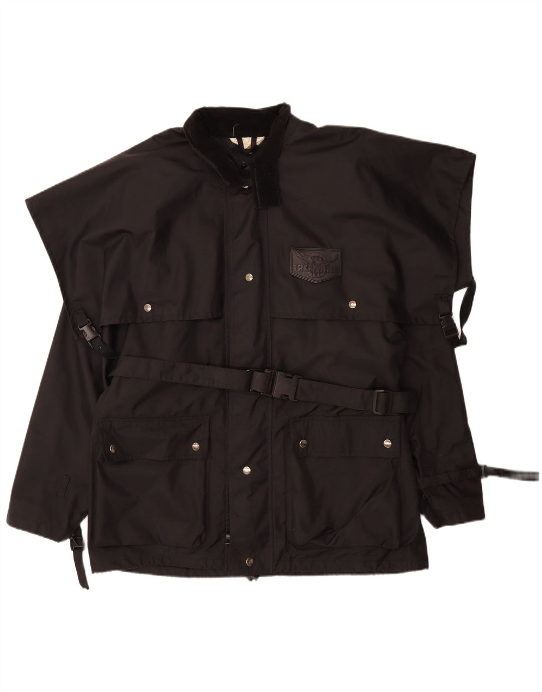 Jachetă pentru bărbați Freewheel Moto Racer Utility UK 38 Medium Black Nylon