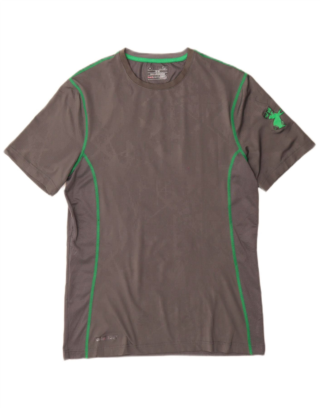Tricou Under Armour pentru bărbați Heat Gear Top Mediu Gri Geometric Poliester
