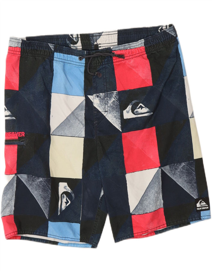 Pantaloni scurți de înot grafic QUIKSILVER pentru bărbați, medii, multicolori, geometrici