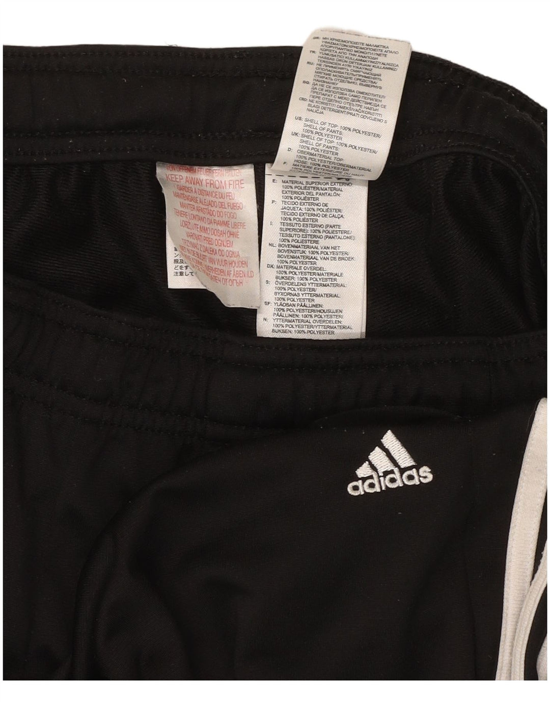 Pantaloni de trening pentru femei ADIDAS Joggeri UK 10 Poliester negru mic