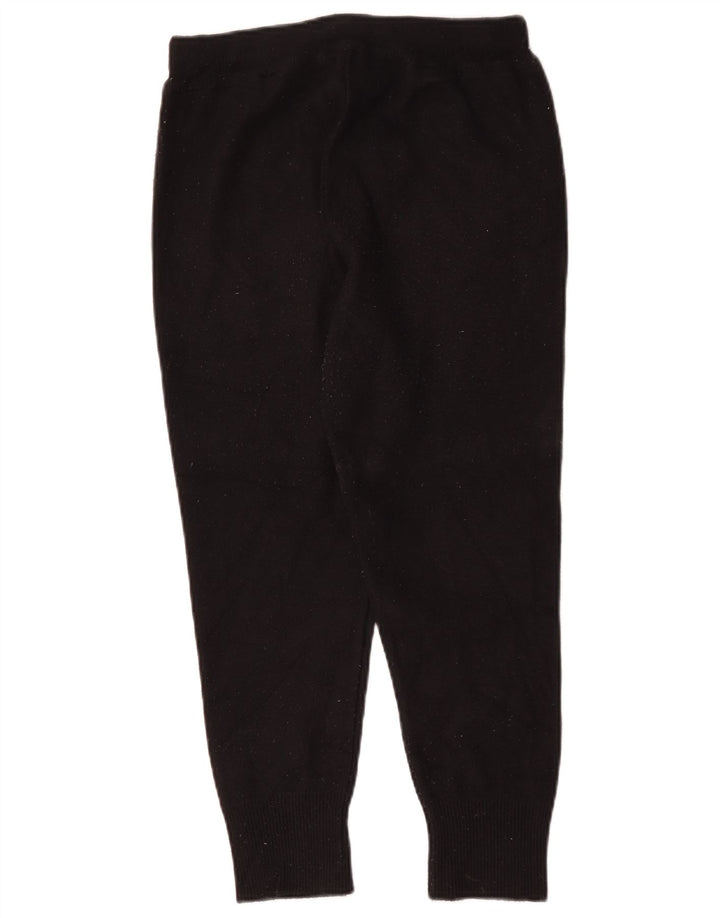 Pantaloni de trening Zara Femei Joggeri UK 14 Medium Black Viscose