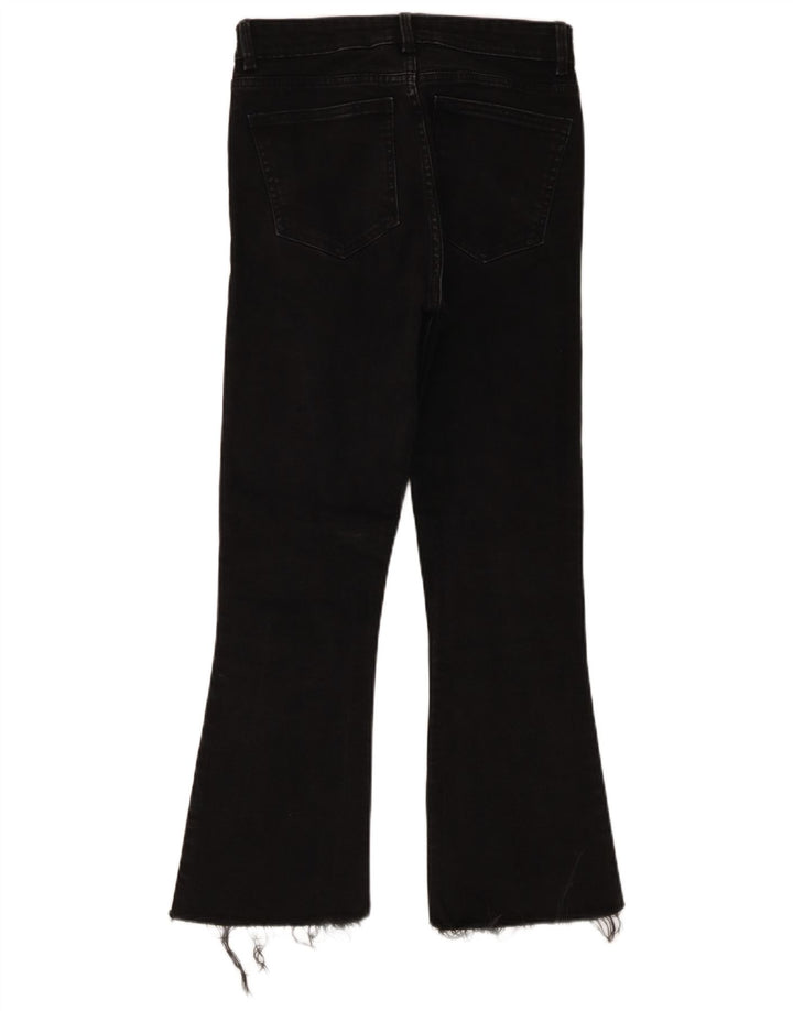 Blugi Zara Femei Bootcut EU 38 Mici W28 L27 Negri