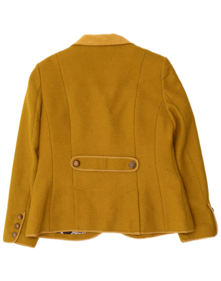Sacou blazer pentru femei Joe Browns cu 3 nasturi UK 16 Lână mare kaki