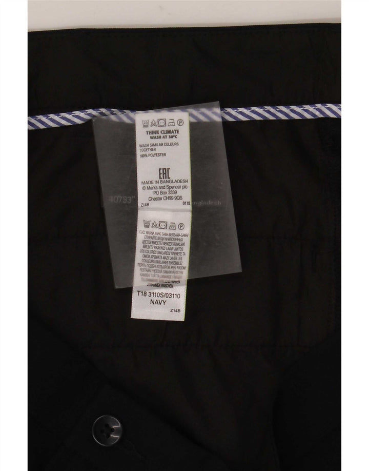 Pantaloni chino subțiri pentru bărbați Marks & Spencer L40 L33 Poliester bleumarin