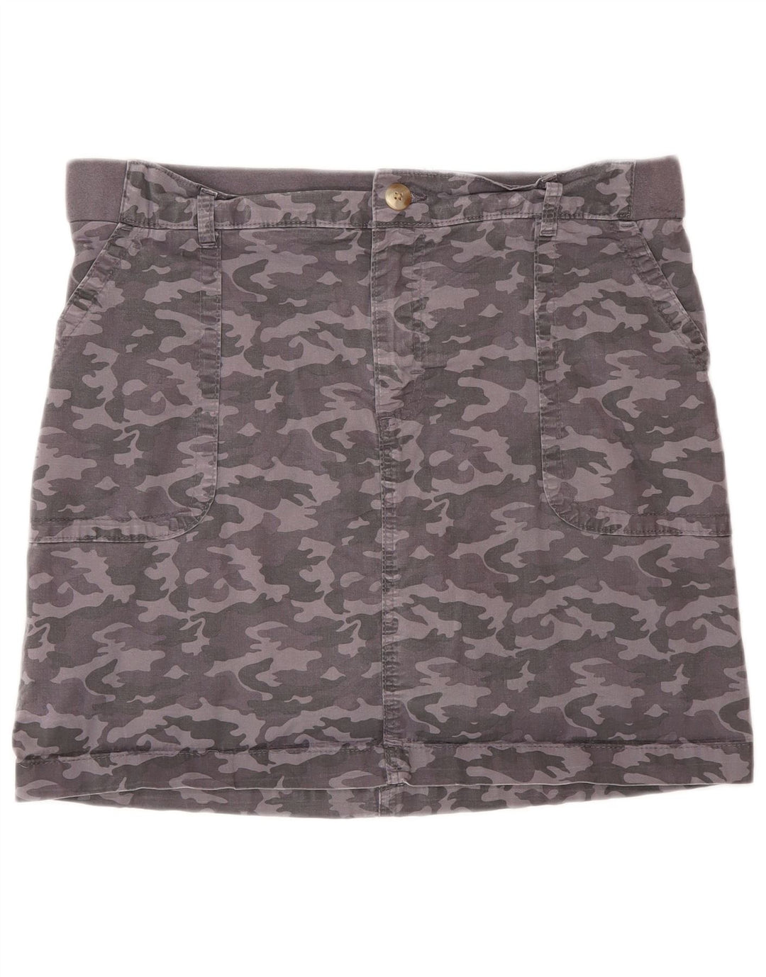 Skort pentru femei LEE US 14 XL bumbac camuflaj gri