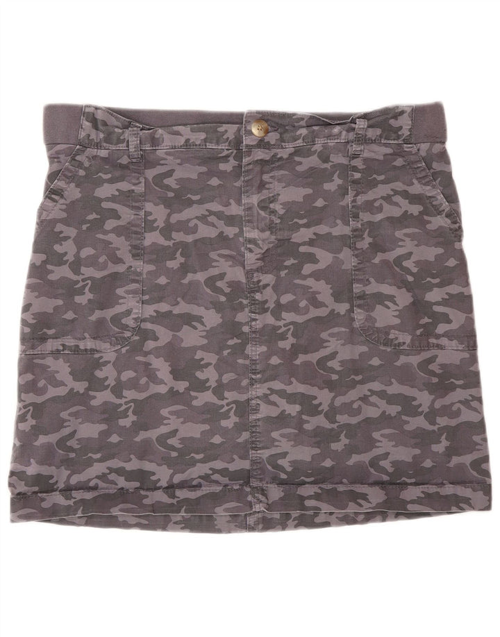 Skort pentru femei LEE US 14 XL bumbac camuflaj gri