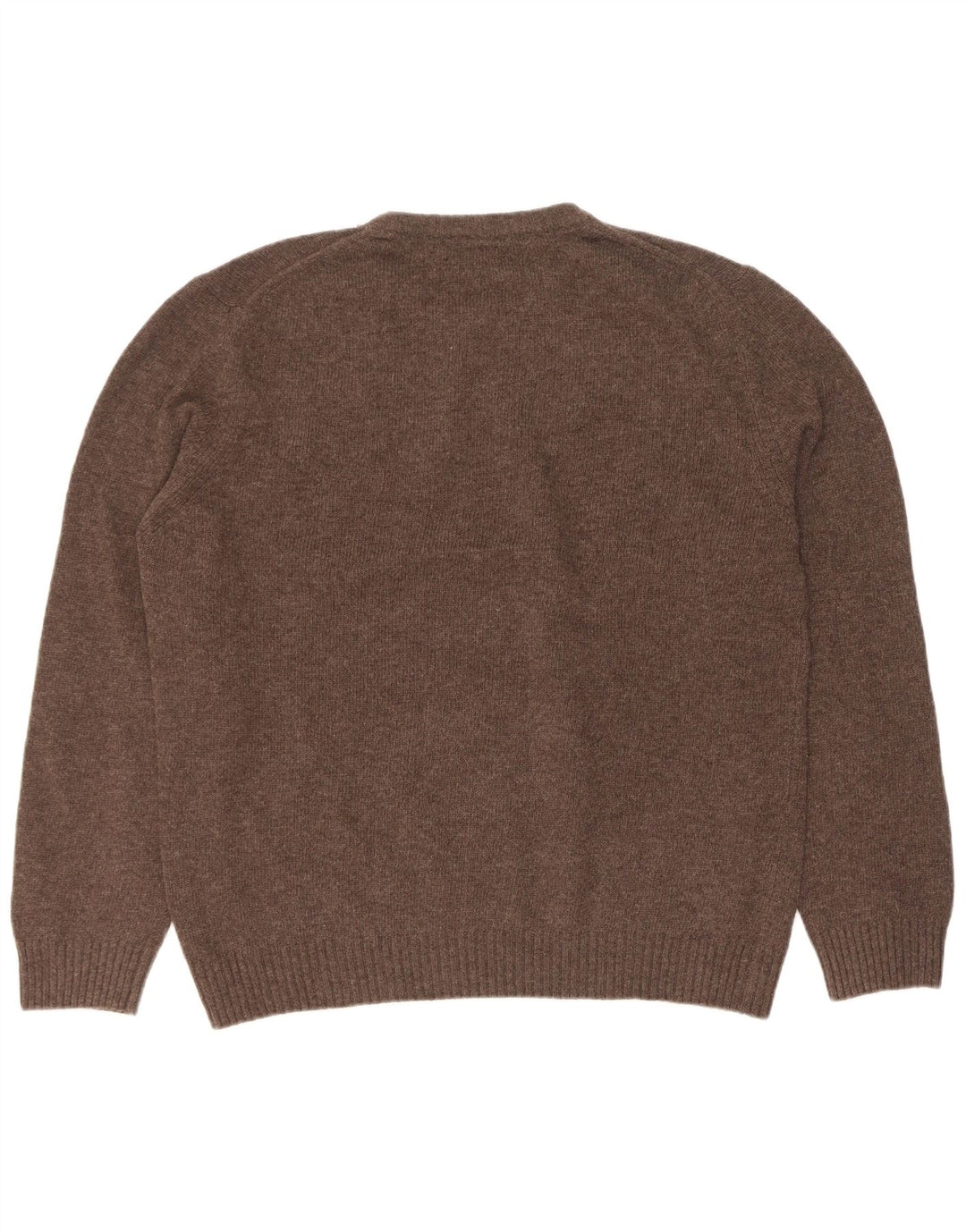 Pulover Marlboro Classics pentru bărbați, cu gât crew, XL, lână maro