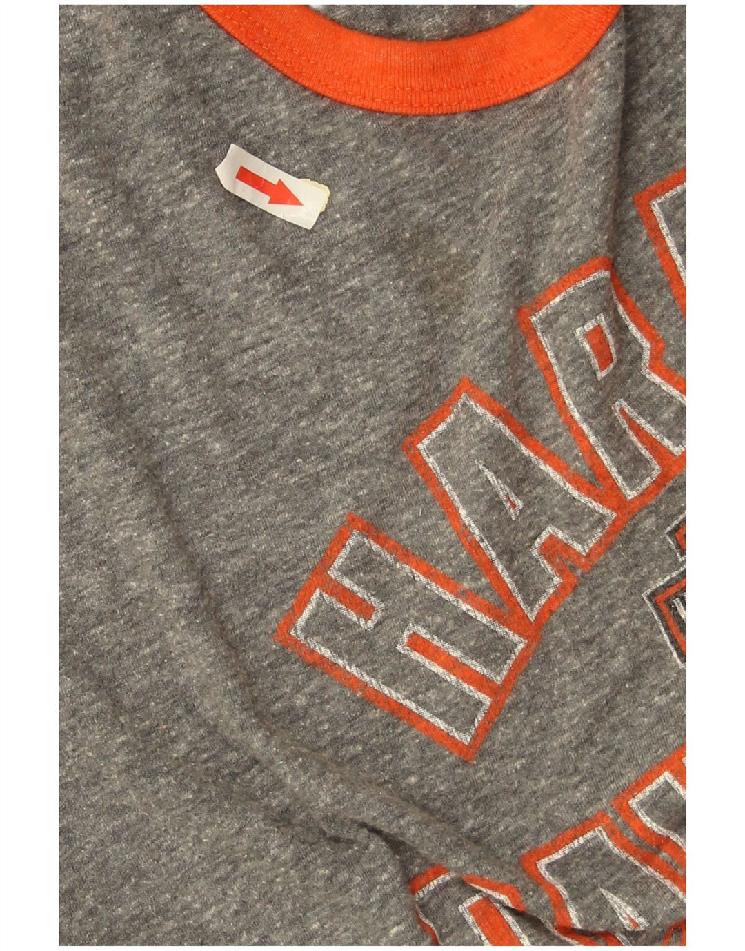Top grafic pentru femei Harley Davidson cu mâneci 3/4 UK 16, mare, gri, bloc de culoare