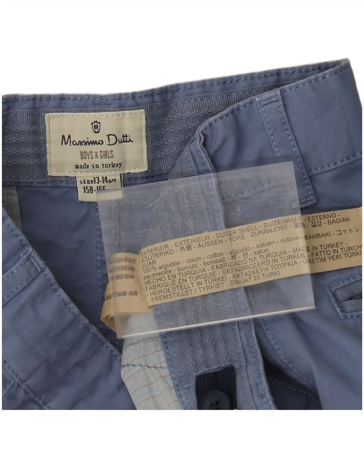 MASSIMO DUTTI Pantaloni Chino Băieți 13-14 Ani W28 Bumbac Albastru