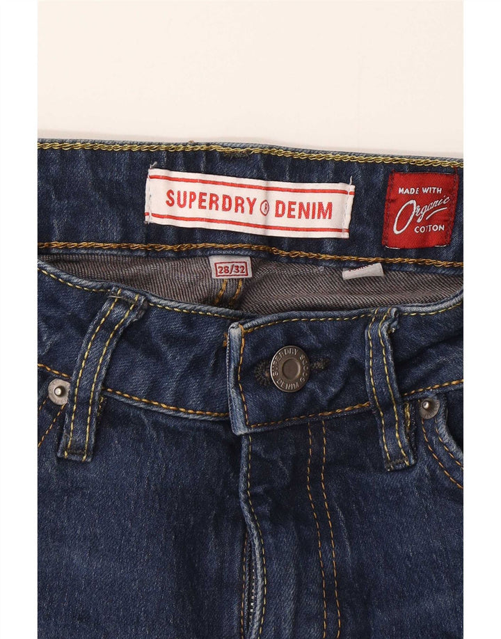 Blugi evazați pentru femei Superdry W28 L32 bumbac bleumarin