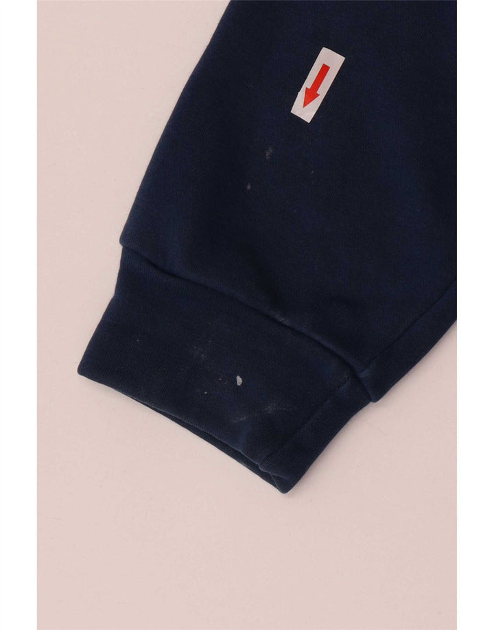 Hanorac pentru bărbați Adidas Jumper Medium Blue Colorblock Bumbac