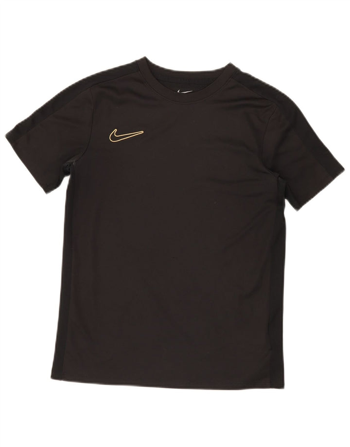 Tricou NIKE Dri Fit pentru băieți Top 12-13 ani Poliester negru mare