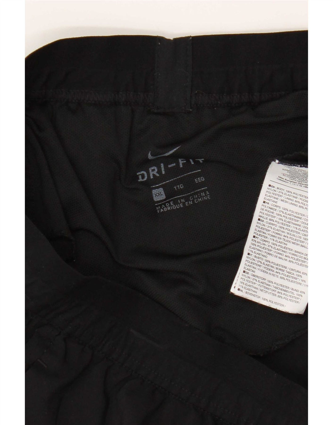 Pantaloni scurți sport Nike Dri Fit pentru femei 2XL, poliester negru