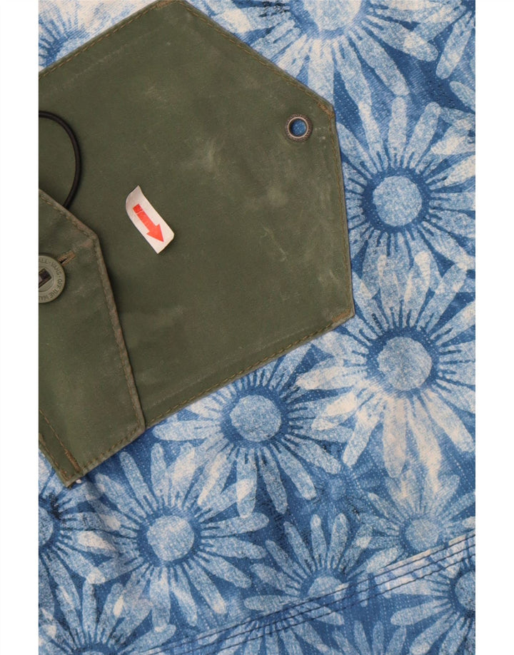 Pantaloni scurți de înot Vans pentru bărbați, mari, albastru, cu flori din poliester