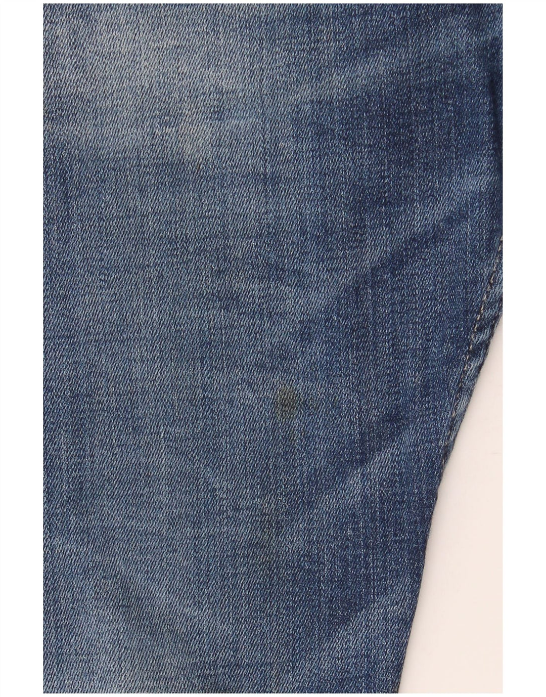 Replay, blugi slim, crop distressed, W30 L26 albastru