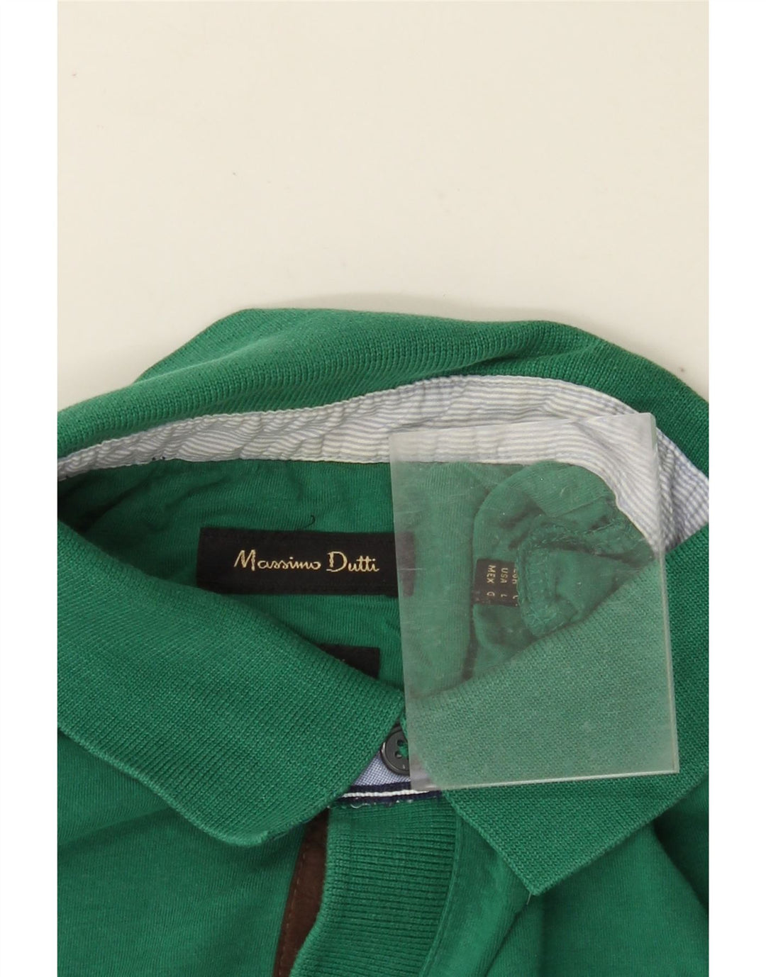 Tricou polo pentru bărbați MASSIMO DUTTI, verde mare