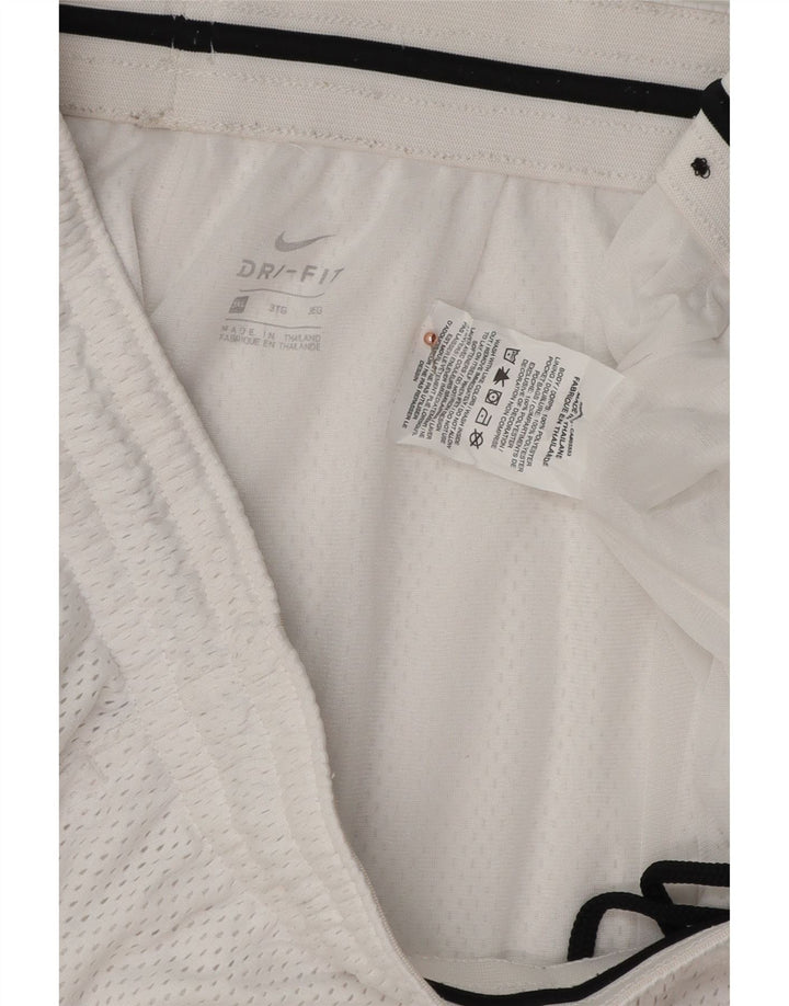 NIKE Mens Dri Fit Sport Shorts 3XL  White Polyester