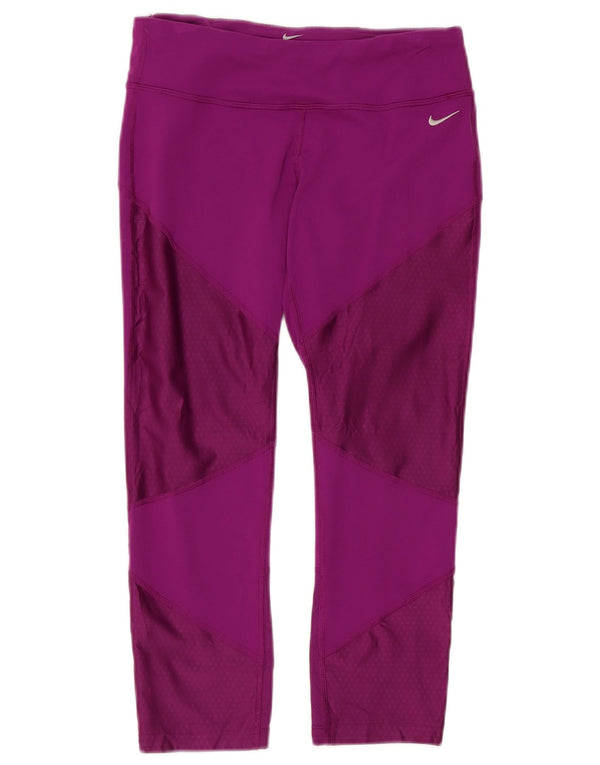 Leggings Capri Nike pentru femei Marea Britanie 12 Violet mediu Nylon