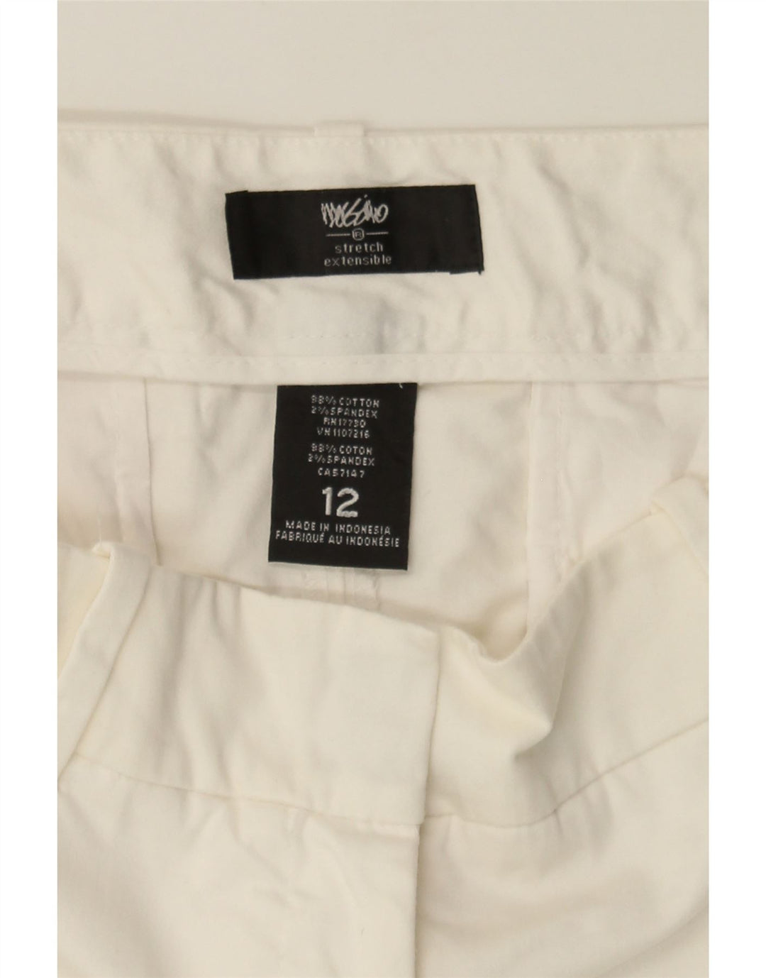 MOSSIMO Womens Chino Shorts US 12 Large W34 White Cotton Vintage Mossimo and Second-Hand Mossimo from Messina Hembry 
