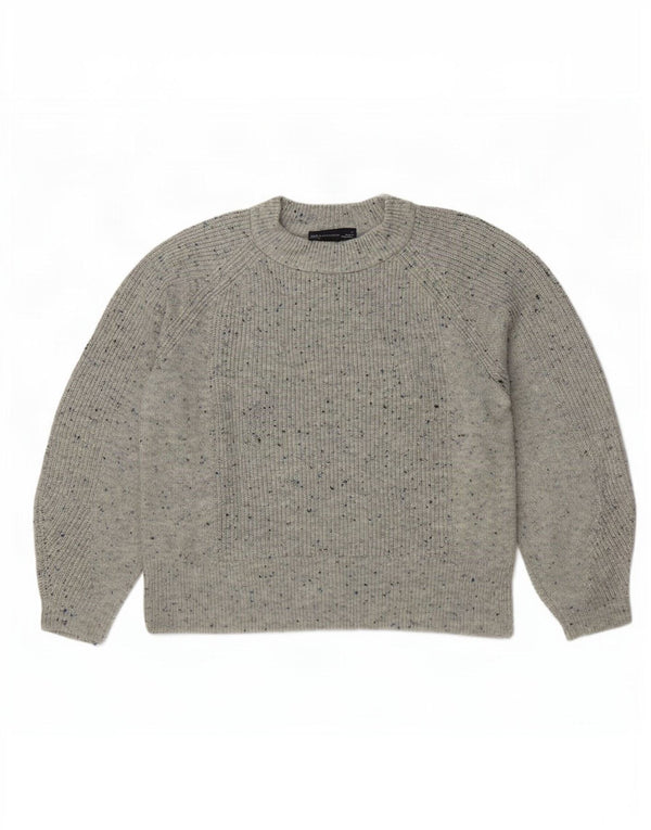 Pulover pentru femei Marks & Spencer cu decolteu rotund UK 14 Medium Gri Pete