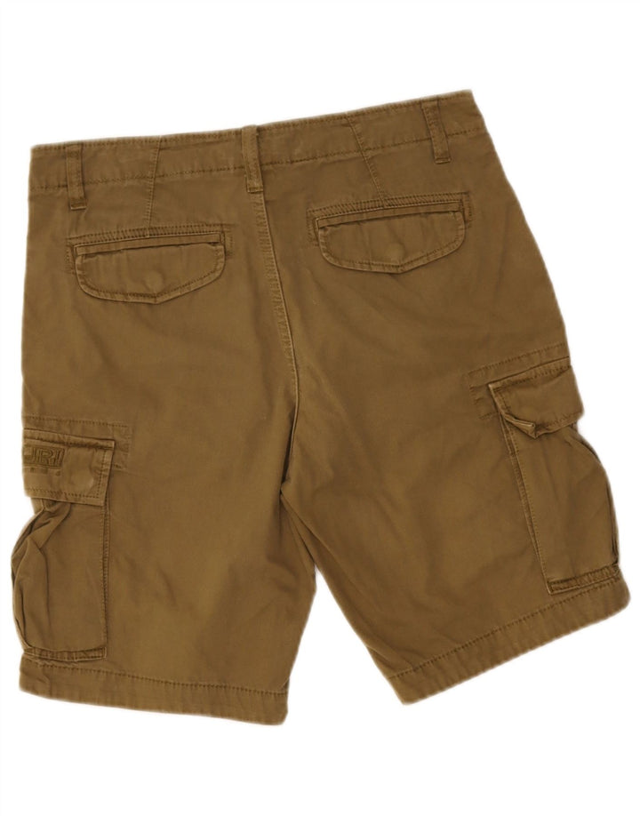Pantaloni scurți cargo Napapijri pentru bărbați W30, bumbac mediu kaki