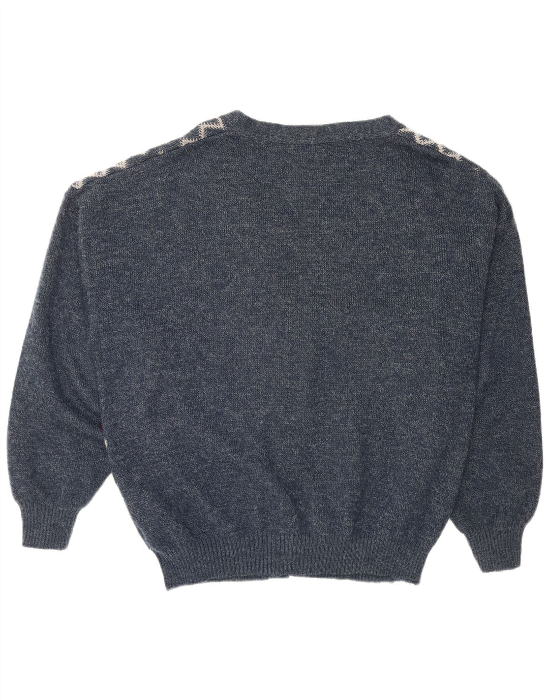 Pulover cardigan pentru bărbați CANDA 2XL, albastru marin Argyle/Diamond Acrylic