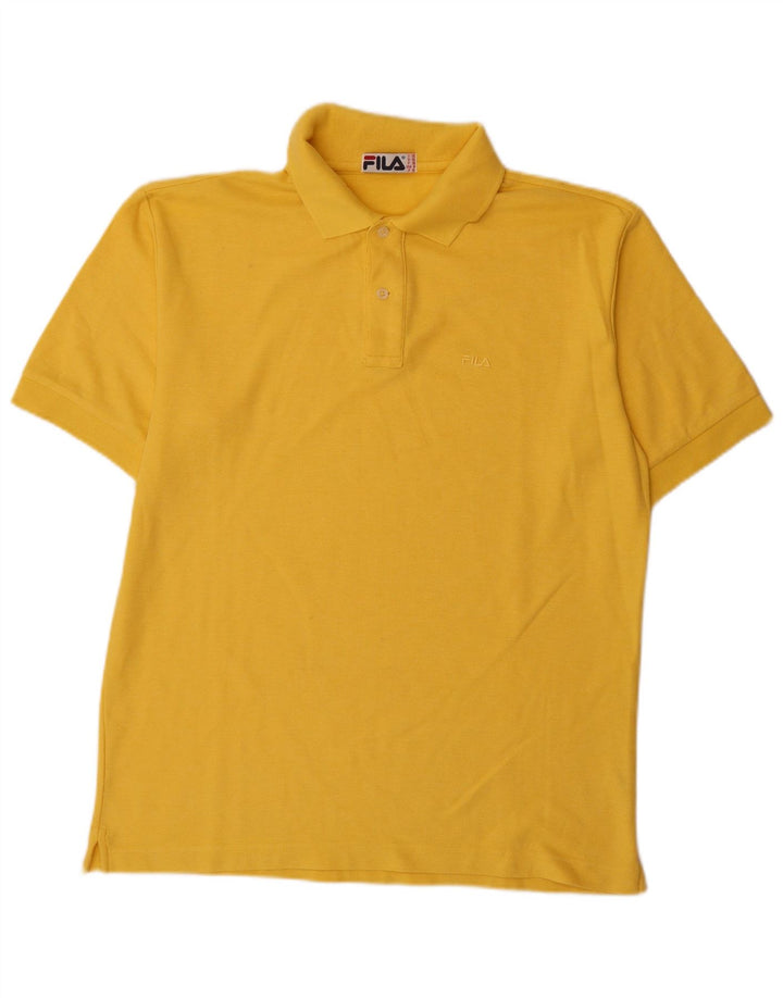 Tricou Polo Fila Bărbați IT 50 Bumbac Galben Mediu