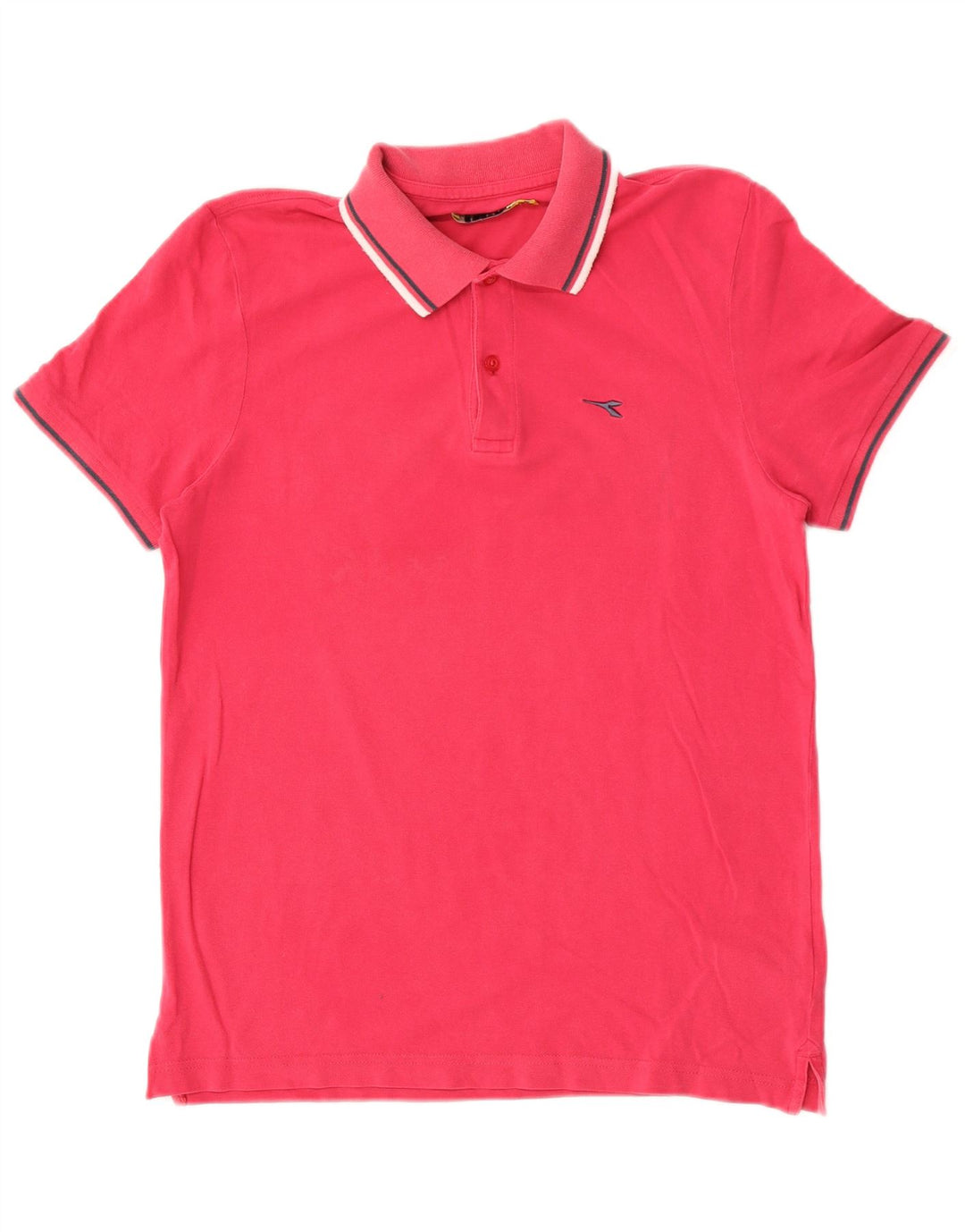 Tricou polo pentru bărbați Diadora, bumbac roz mediu