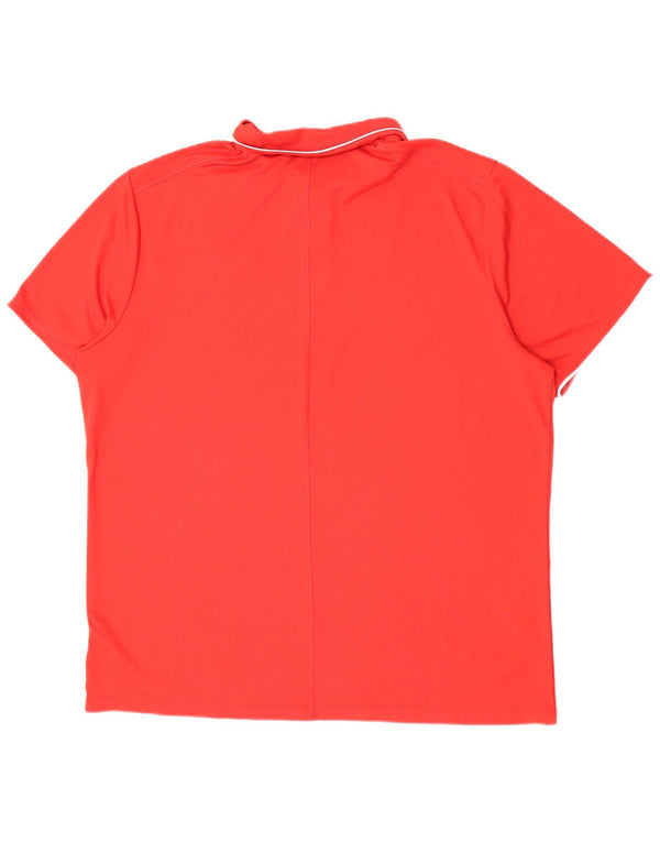 Tricou polo Nike pentru bărbați, cu formă regulată, 2XL, poliester roșu