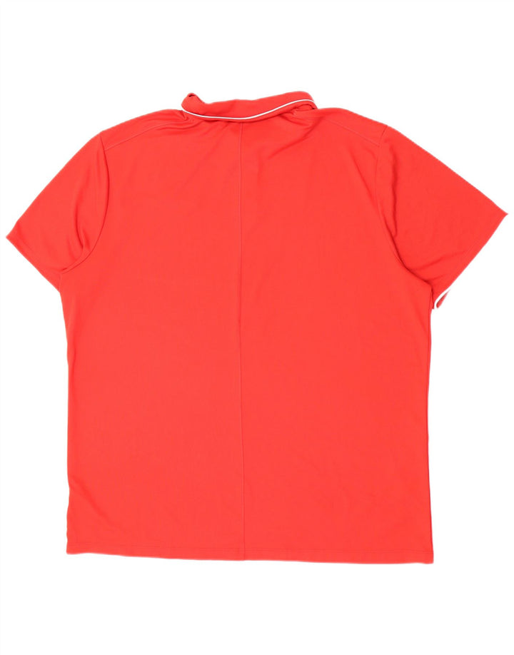 Tricou polo Nike pentru bărbați, cu formă regulată, 2XL, poliester roșu